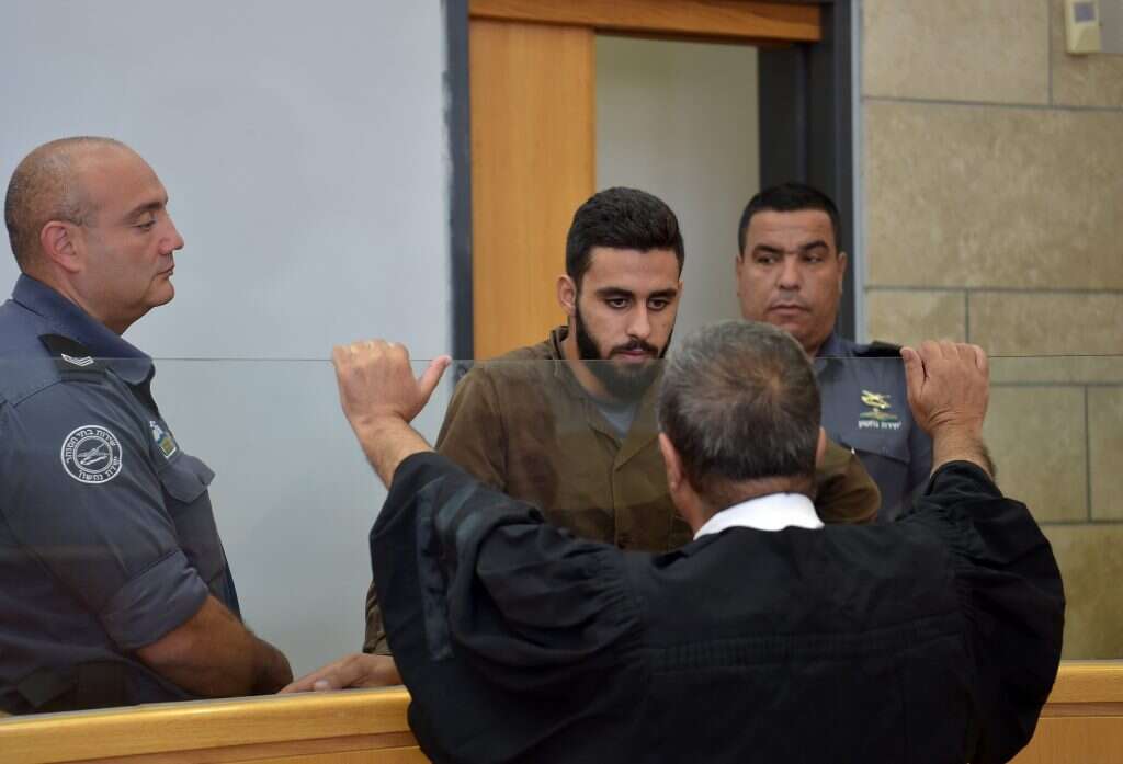 המחבל שינאוי בבית המשפט. | גיל אליהו-ג'יני