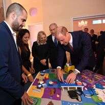 הנסיך ויליאם עם בני הזוג נתניהו. | חיים צח, לע"מ