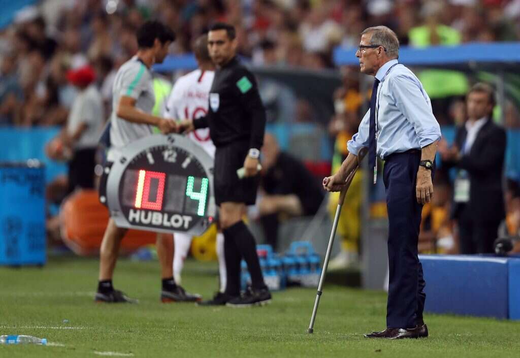 מאמן אורוגוואי,  אוסקר טבארס. | EPA