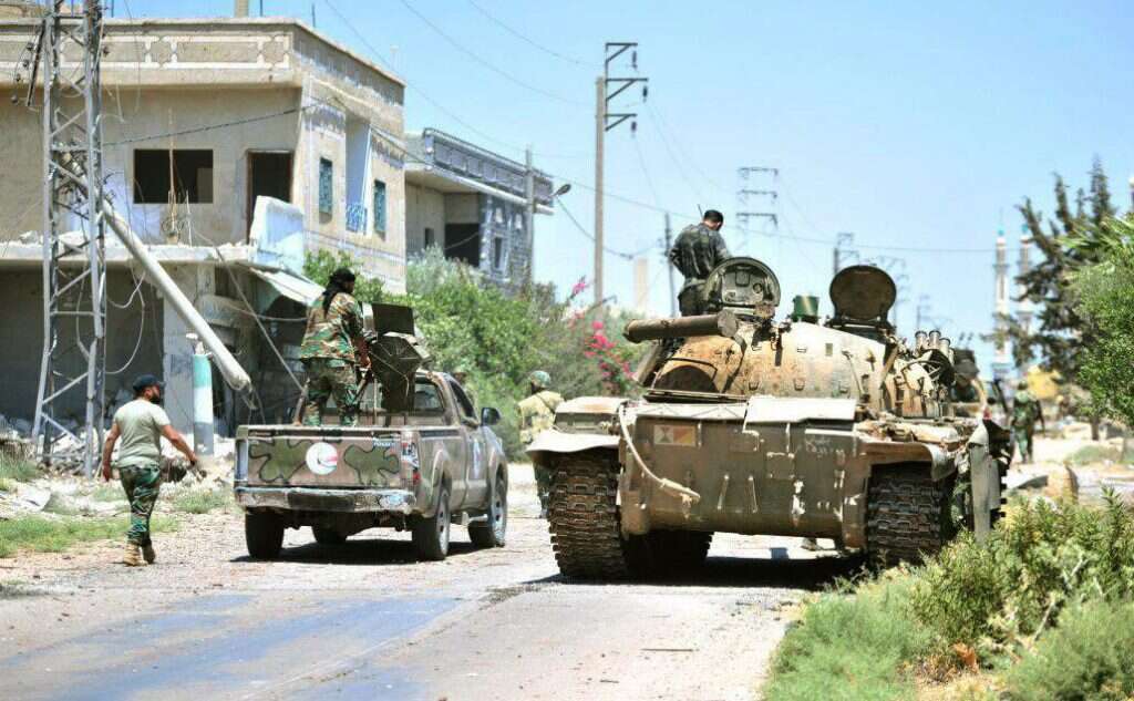 כוחות צבא אסד באזור דרום סוריה. | AFP