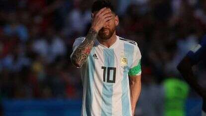 ליאו מסי מתוסכל. | גטי אימג'ס