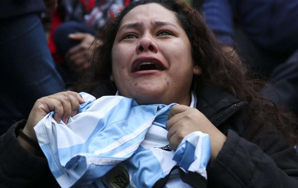 אוהדת ארגנטינה מאוכזבת. | EPA