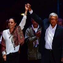 הנשיא אמלו וקלאודיה שיינבאום. | AFP