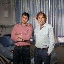 פרופ' שמחה ובנו ד"ר איתי יגל. | הדס פרוש, פלאש 90