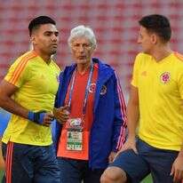 פקרמן ופלקאו באימון. | AFP