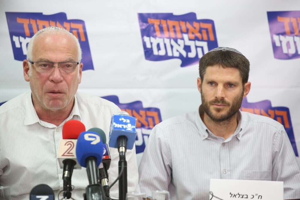 בצלאל סמוטריץ' ואורי אריאל. | מרים צחי