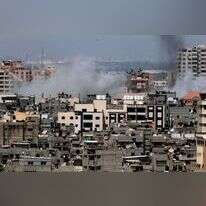 הפגזה על רצועת עזה. | AFP