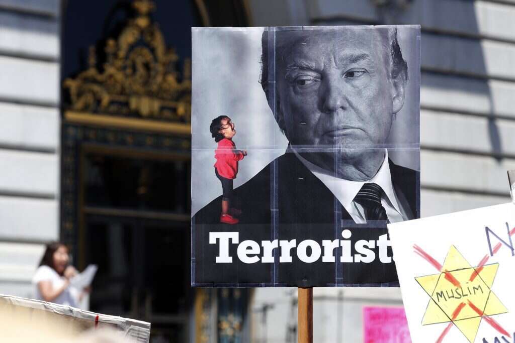 הפגנה נגד רפורמת ההגירה של טראמפ בארה"ב. | AFP