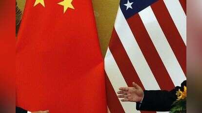 טראמפ יחד עם נשיא סין שי ג'ינפינג. | AP