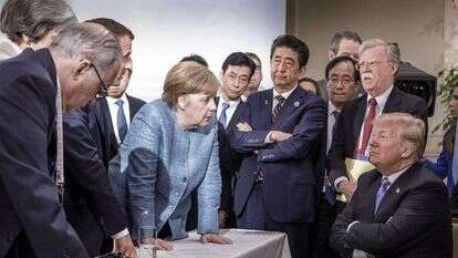 ועידת G7 בשנה שעברה. | EPA ועידת G7 בשנה שעברה. | EPA