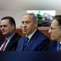 נתניהו בישיבת הממשלה. | AFP