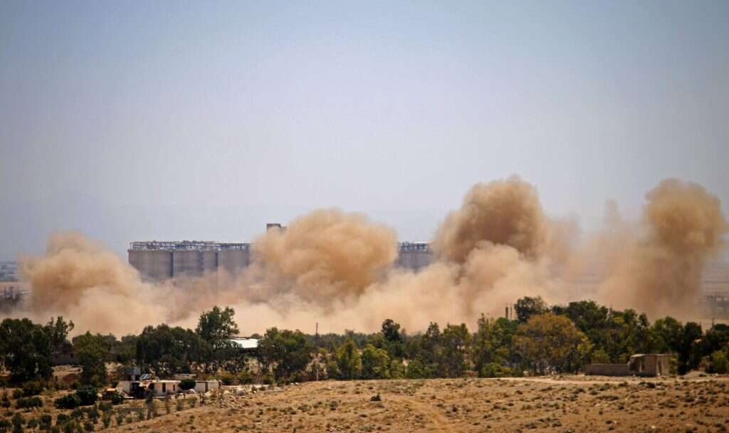 הפצצות בדרום סוריה. | AFP