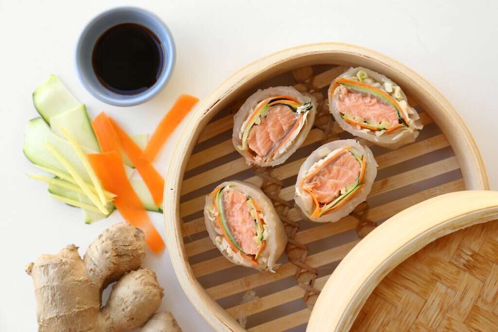 ספרינג רולס עם טופו וירקות. | אפרת ליכטנשטט