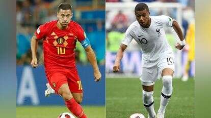 קיליאן אמבפה מצרפת ואדן הזאר מבלגיה. | AFP