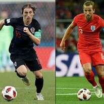 הארי קיין מאנגליה ולוקה מודריץ' מקרואטיה. | AFP