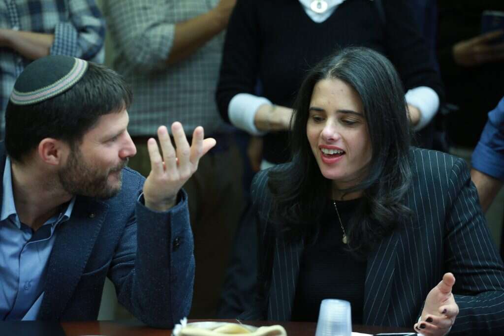 איילת שקד ובצלאל סמוטריץ'. | מרים צחי איילת שקד ובצלאל סמוטריץ'. | מרים צחי