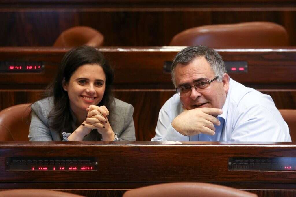 ח"כ דוד ביטן והשרה איילת שקד. | אורן בן חקון