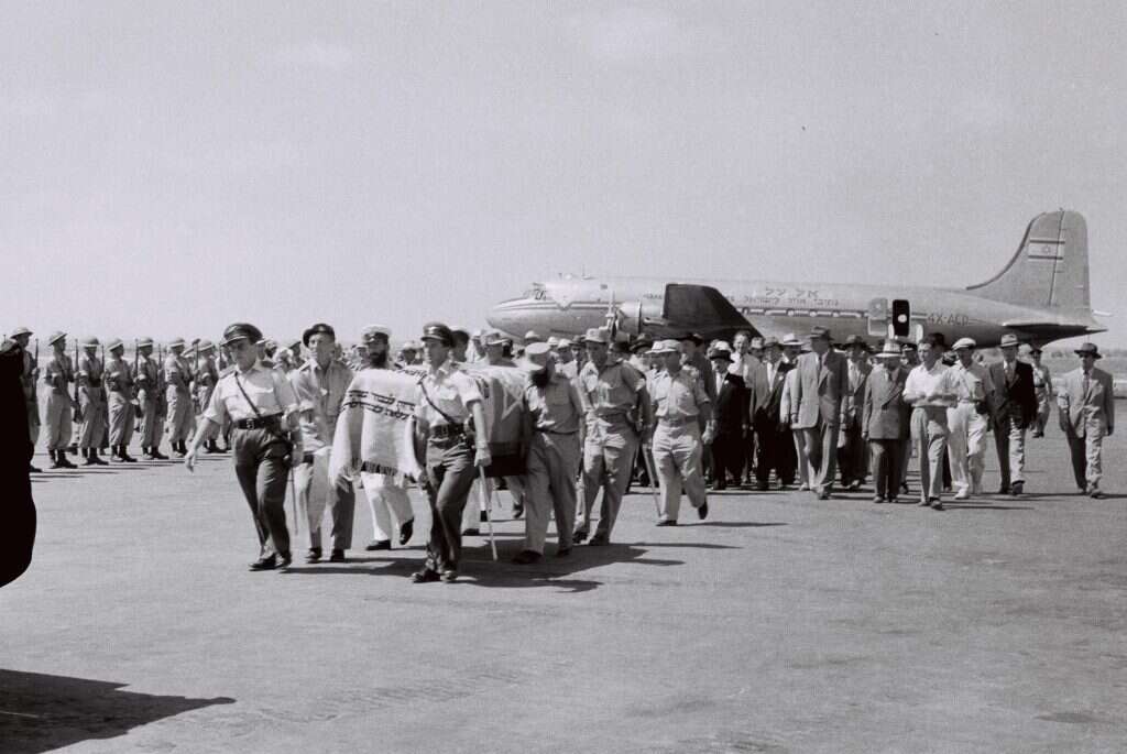 העלאת עצמותיו של הרצל לארץ, 1949. | דוד אלדן, לע"מ