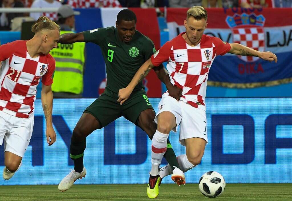 ראקיטיץ' במדי הדמקה של קרואטיה. | AFP