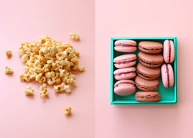 מקרון שוקולד ופופקורן בקרמל. | אפרת ליכטנשטט מקרון שוקולד ופופקורן בקרמל. | אפרת ליכטנשטט