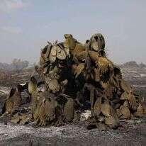 נזקי השריפות בעוטף עזה בעקבות טרור העפיפונים. | EPA