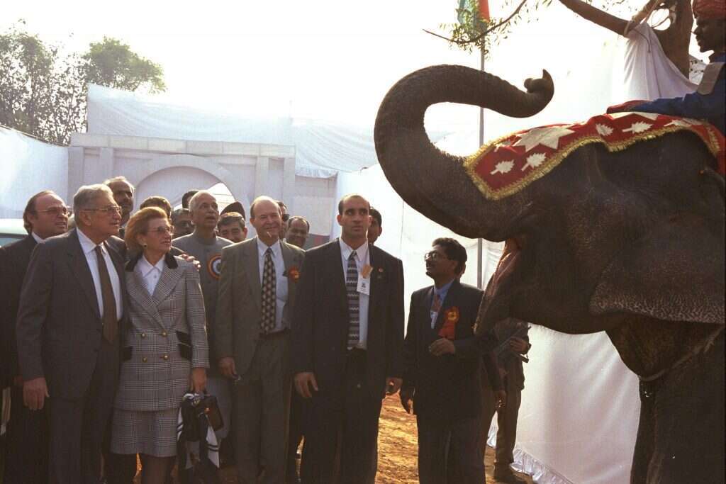 בני הזוג ויצמן בביקור ממלכתי בהודו. | יעקב סער, לע"מ