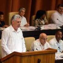 נשיא קובה מיגל דיאס-קאנל. | EPA נשיא קובה מיגל דיאס-קאנל. | EPA