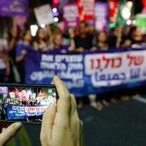 הפגנה נגד חוק הלאום. | AFP