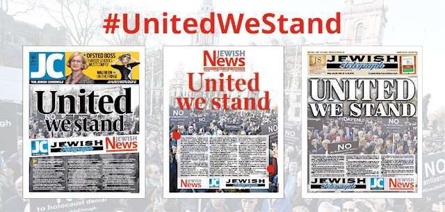 שלושת העיתונים היהודיים בבריטניה בשער המשותף