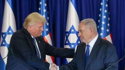 בנימין נתניהו ודונלד טראמפ. | מארק ישראל סלם