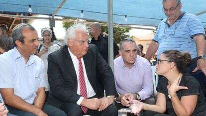 שגריר ארה"ב דייויד פרידמן במהלך הביקור. | מרים צחי