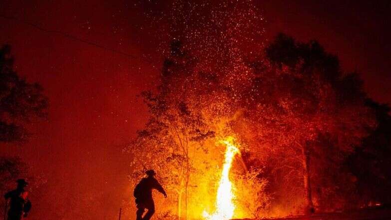 השריפה בקליפורניה. | AFP
