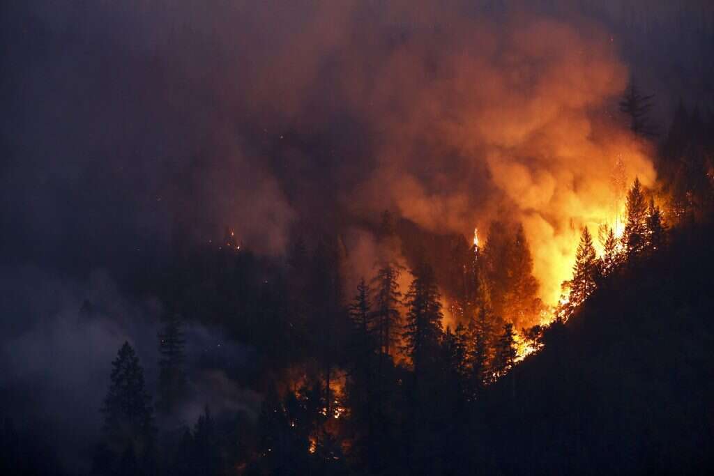 השריפה בקליפורניה. | AFP