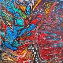 ללא שם, איקה אברבנאל, .אקריליק על בד, 2017