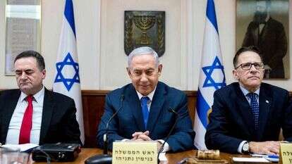 בנימין נתניהו בישיבת הממשלה. | AFP