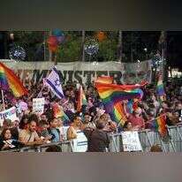 הפגנת קהילת הלהט"ב בכיכר רבין. | גדעון מרקוביץ