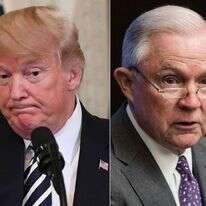 דונלד טראמפ והתובע הכללי סשנס. | AFP