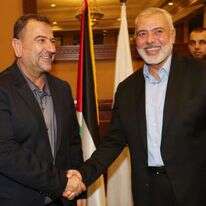 איסמעיל הנייה ואל-ערורי בעזה. | EPA