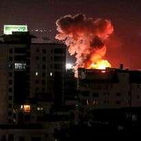 תקיפות צה"ל ברצועה. | AFP תקיפות צה"ל ברצועה. | AFP