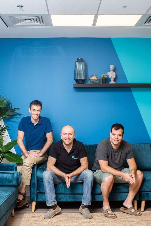 מימין לשמאל: תום ליבנה, קובי בן־צבי ואריק שלף. | אבישג שאר־ישוב