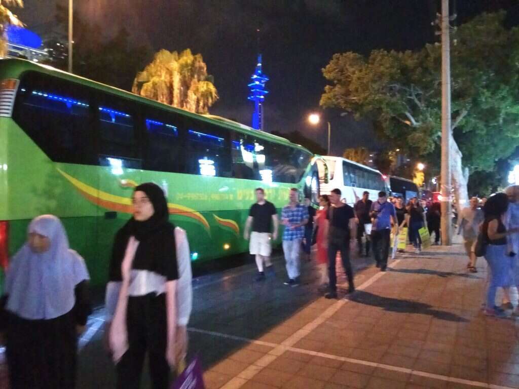 הפגנת המגזר הערבי והשמאל בכיכר רבין. | ישי פרידמן