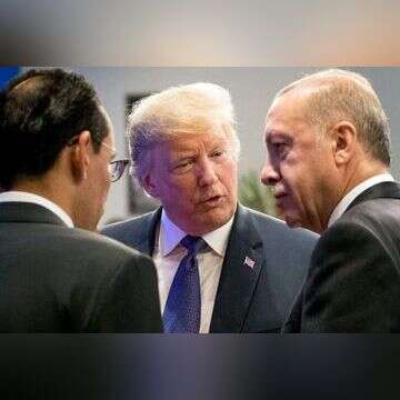 נשיא ארה"ב דונלד טראמפ והשליט הטורקי רג'פ טאיפ ארדואן. | AFP