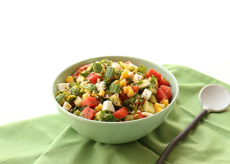 סלט מלפפונים ואבטיח. | אפרת ליכטנשטט סלט מלפפונים ואבטיח. | אפרת ליכטנשטט