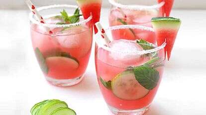 מוחיטו אבטיח ומלפפון. אילוסטרציה. | אפרת ליכטנשטט