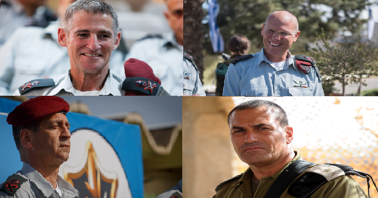 אלוף ניצן אלון, אלוף יאיר גולן, אלוף איל זמיר, ואלוף אביב כוכבי. | דו"צ, אורן בן חקון, חיים הורנשטיין, אנצ'ו ג'וש ג'יני