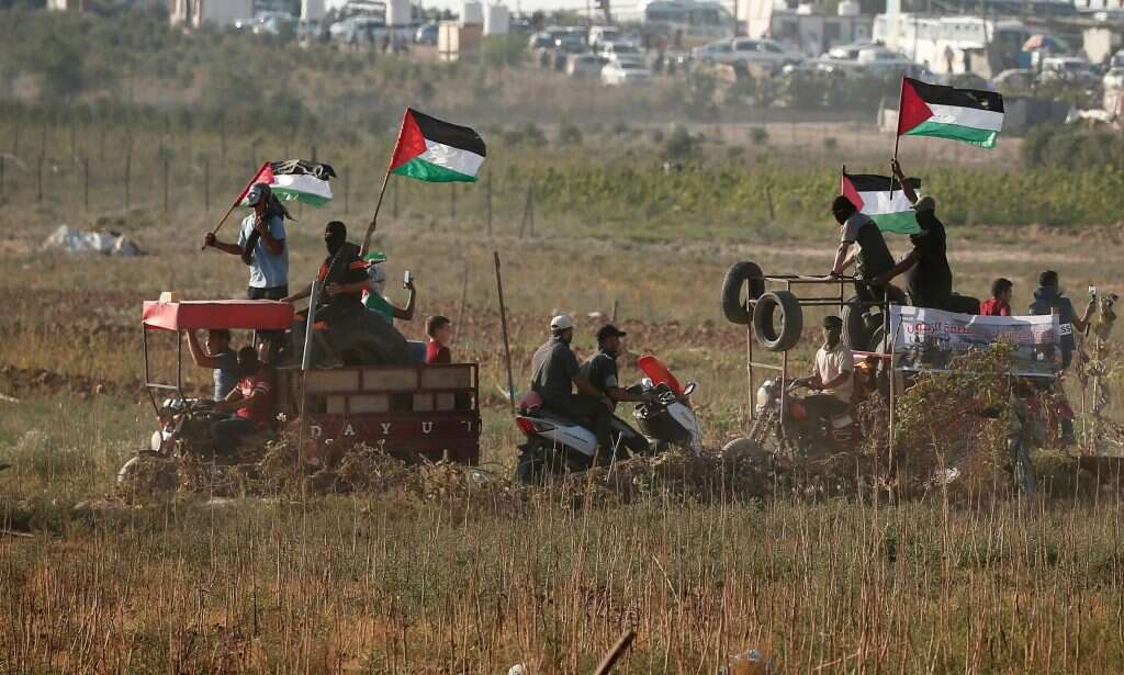 הפגנות על גדר המערכת ברצועת עזה. | AFP