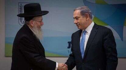 ראש הממשלה בנימין נתניהו וסגן השר יעקב ליצמן. | הדס פרוש, פלאש90