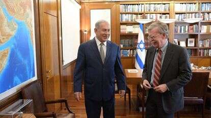 פגישת ראש הממשלה בנימין נתניהו עם היועץ לביטחון לאומי ג'ון בולטון. | עמוס בן גרשום, לע''מ