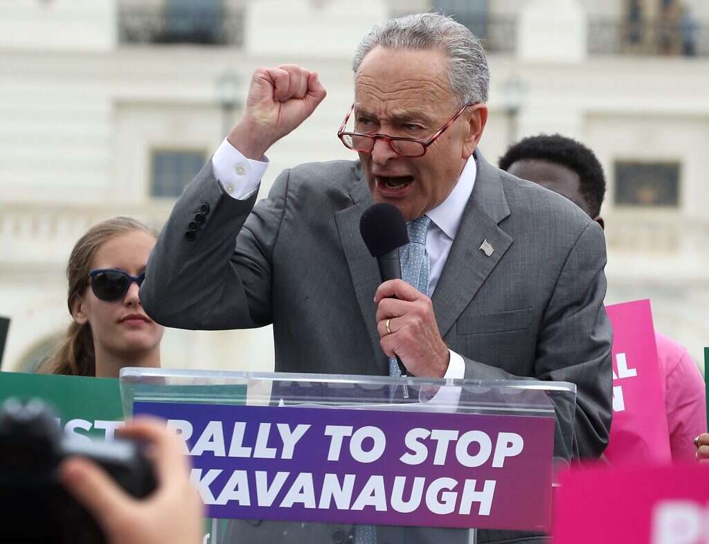 מנהיג המיעוט הדמורטי בסנאט צ'אק שומר. | AFP