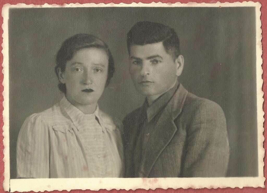 אברהם מרדכי ומילכה דרוקמן. | מהאוסף הפרטי